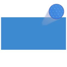 vidaXL kék, négyszögletes PE medencetakaró 1200 x 600 cm