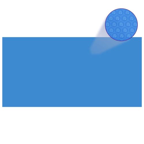 vidaXL kék, négyszögletes PE medencetakaró 1200 x 600 cm