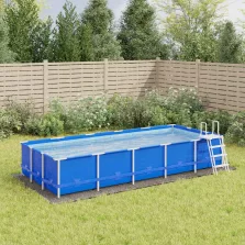   vidaXL világosszürke poliészter geotextília medencealátét 550 x 280 cm
