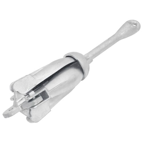 vidaXL ezüst összecsukható tűzihorganyzott öntöttvas horgony 6 kg