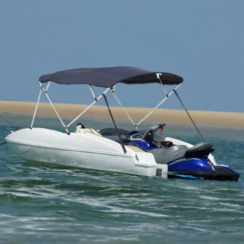 vidaXL négyágú bimini tető oldalfalakkal 243 x (170-182) x 137 cm