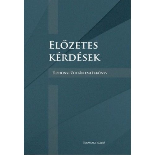 Előzetes kérdések