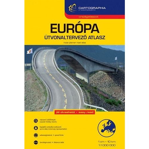 Európa útvonaltervező atlasz  1:1 000 000