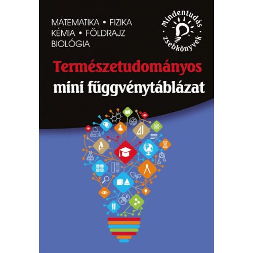 Természettudományos mini függvénytáblázat – matematika, fizika, kémia, földrajz, biológia