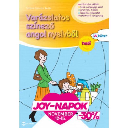 Varázslatos színező angol nyelvből – Kezdő – A kötet