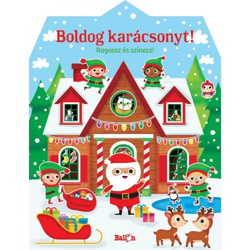 Boldog karácsonyt! – Ragassz és színezz!