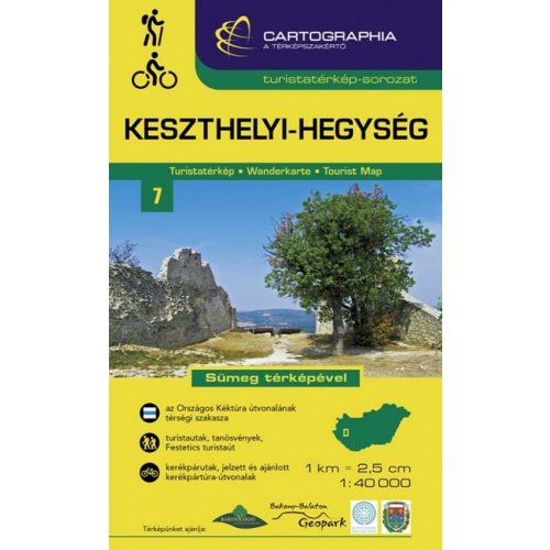 Keszthelyi-hegység turistatérkép