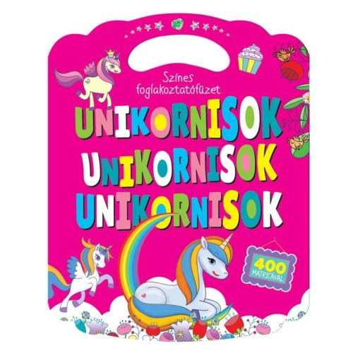 Színes foglalkoztatófüzet unikornisokkal