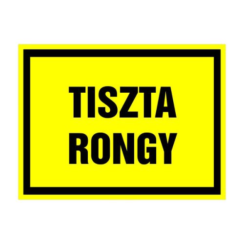 Tiszta rongy, 20x15cm / Öntapadós vinil