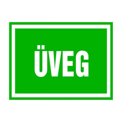 Üveg, 20x15cm / Öntapadós vinil