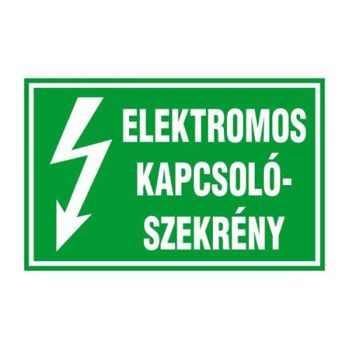 Elektromos kapcsolószekrény, 16x10cm / Öntapadós vinil