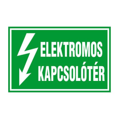 Elektromos kapcsolótér, 16x10cm / Öntapadós vinil