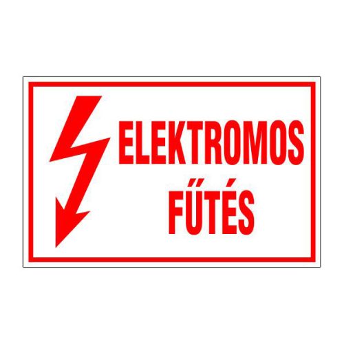 Elektromos fűtés, 16x10cm / Öntapadós vinil