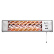   Home FK 24 falra szerelhető elektromos karccsöves fűtőtest, 600W/1200W,  IPX4 védelem, ezüst
