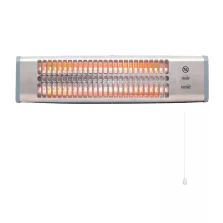   HOME FK20 kvarccsöves fűtőtest, 1200 W, 2 fokozat, fémház, falra szerelhető kivitel