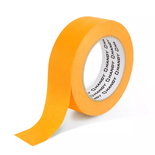 Maszkolószalag - vízbázisú - 50 m x 24 mm - narancssárga - kültéri, hőálló