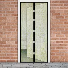   Szúnyogháló függöny ajtóra - mágneses - 100 x 210 cm - Virág mintás