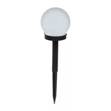   LED-es szolár lámpa - leszúrható - gömb alakú, hidegfehér - Ø10 cm