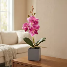 Műnövény dekoráció - orchidea - 3 féle - 29,5 cm