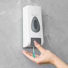   Szappanadagoló - kézzel működtethető - 350 ml - fali - fehér