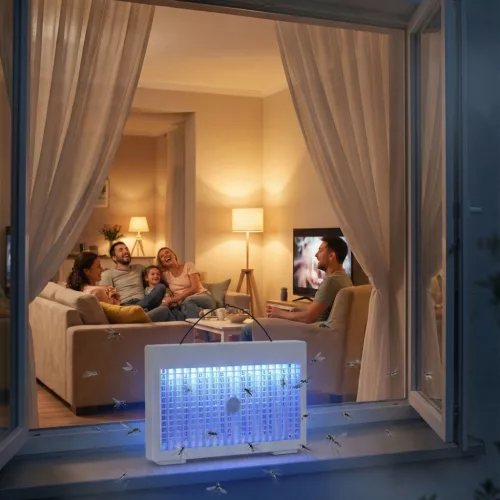 UV Rovarcsapda - Type-C - akkumulátoros, felakasztható - fehér