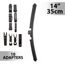 Ablaktörlő 14"/35 cm - 10 db adapterrel