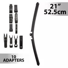 Ablaktörlő 21"/52,5 cm - 10 db adapterrel