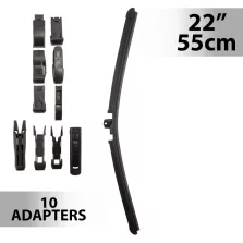Ablaktörlő 22"/55 cm - 10 db adapterrel