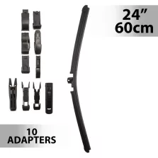 Ablaktörlő 24"/60 cm - 10 db adapterrel
