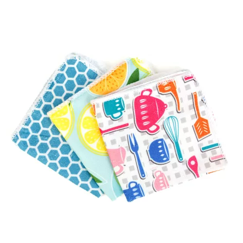 Mikroszálas törlőkendő - 30 x 30 cm - többféle - 3 db / csomag