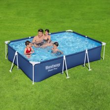   Merevfalú medence - vízforgatós szűrűvel - PVC - 300 x 201 x 66 cm