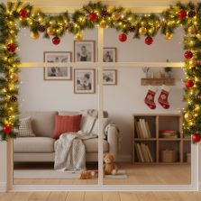 Fenyő girland - zöld - 270 cm - PET