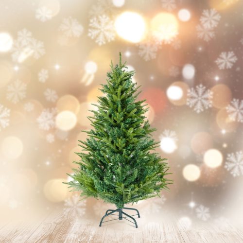 Műfenyő - 150 cm - 3D lucfenyő - PE / PVC