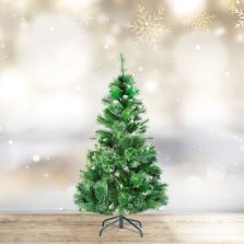   Műfenyő - 150 cm - ezüstfenyő dús ágakkal - PVC - havas