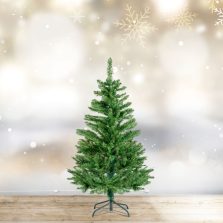 Műfenyő - 120 cm - Nordmann - PVC - sötétzöld