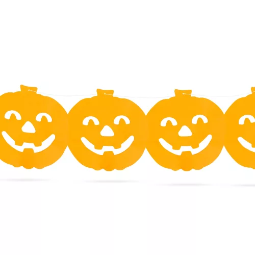 Halloween-i papír girland - tök - 3 m