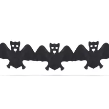 Halloween-i papír girland - denevér - 3 m