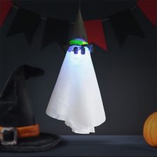   Halloween-i világító dekoráció - szellem - felakasztható - RGB LED - 70 x 50 cm