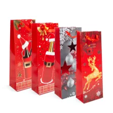   Italos tasak - papír, karácsonyi - 360 x 127 x 83 mm - 4 féle / csomag - 12 db / csomag