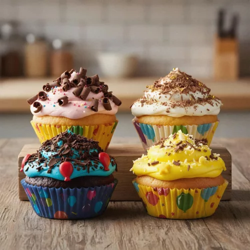 Muffin papír szett - party - 100 db / csomag