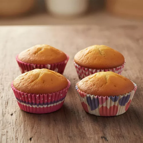 Muffin papír szett - szív - 100 db / csomag