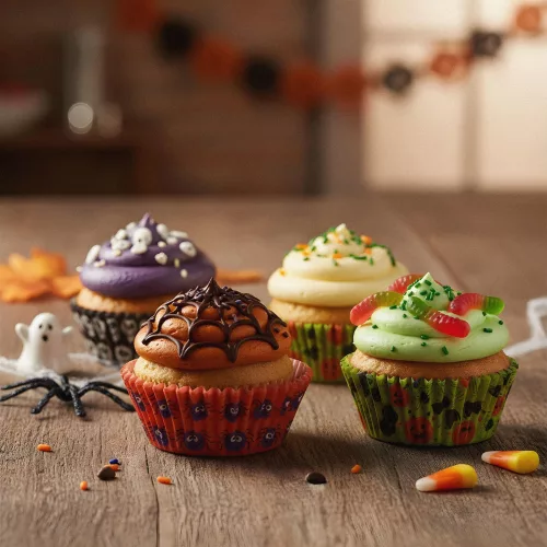 Muffin papír szett - halloween - 100 db / csomag