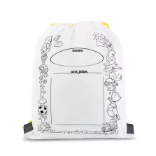 Színezhető tornazsák - 4 filccel - 33 x 27 cm