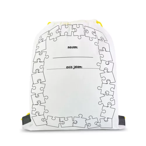 Színezhető tornazsák - 4 filccel - 33 x 27 cm