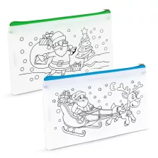 Színezhető tolltartó - 4 filccel - 21 x 12 cm - 2 féle