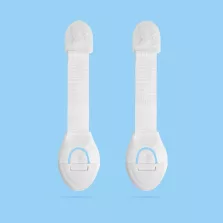   Biztonsági gyerekzár ajtóra - 21 cm - öntapadós - fehér - 2 db / csomag