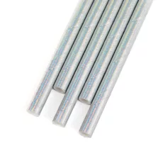   Papír szívószál - irizáló - 197 x 6 mm - 25 db / csomag