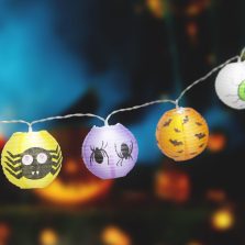   Halloween-i lampion fényfüzér - 7,5 x 110 cm - 2 x AA elemes