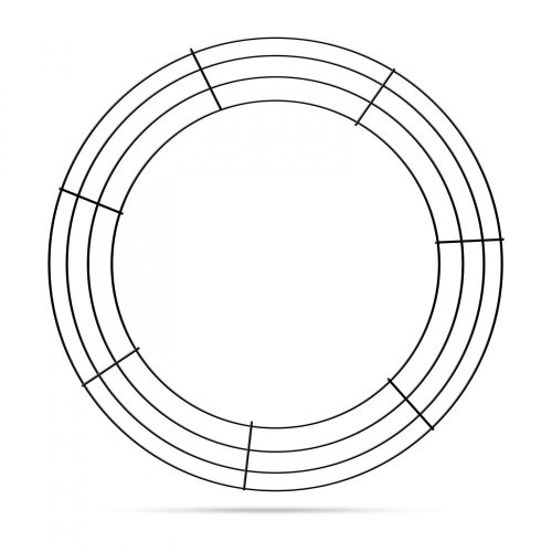 Kreatív koszorúalap - fém - 45 cm
