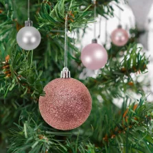   Karácsonyfadísz szett - gömbdísz - 3 - 6 cm - 16 db / szett